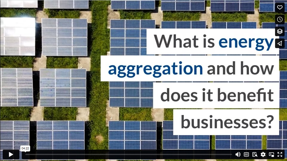 What is energy aggregation and how does it benefit businesses?
