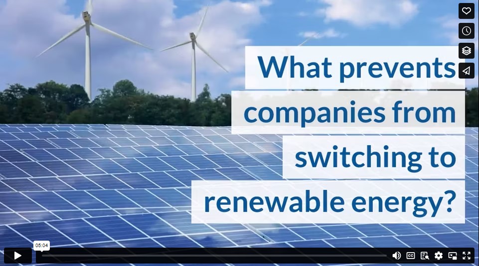 What prevents companies from switching to renewable energy?